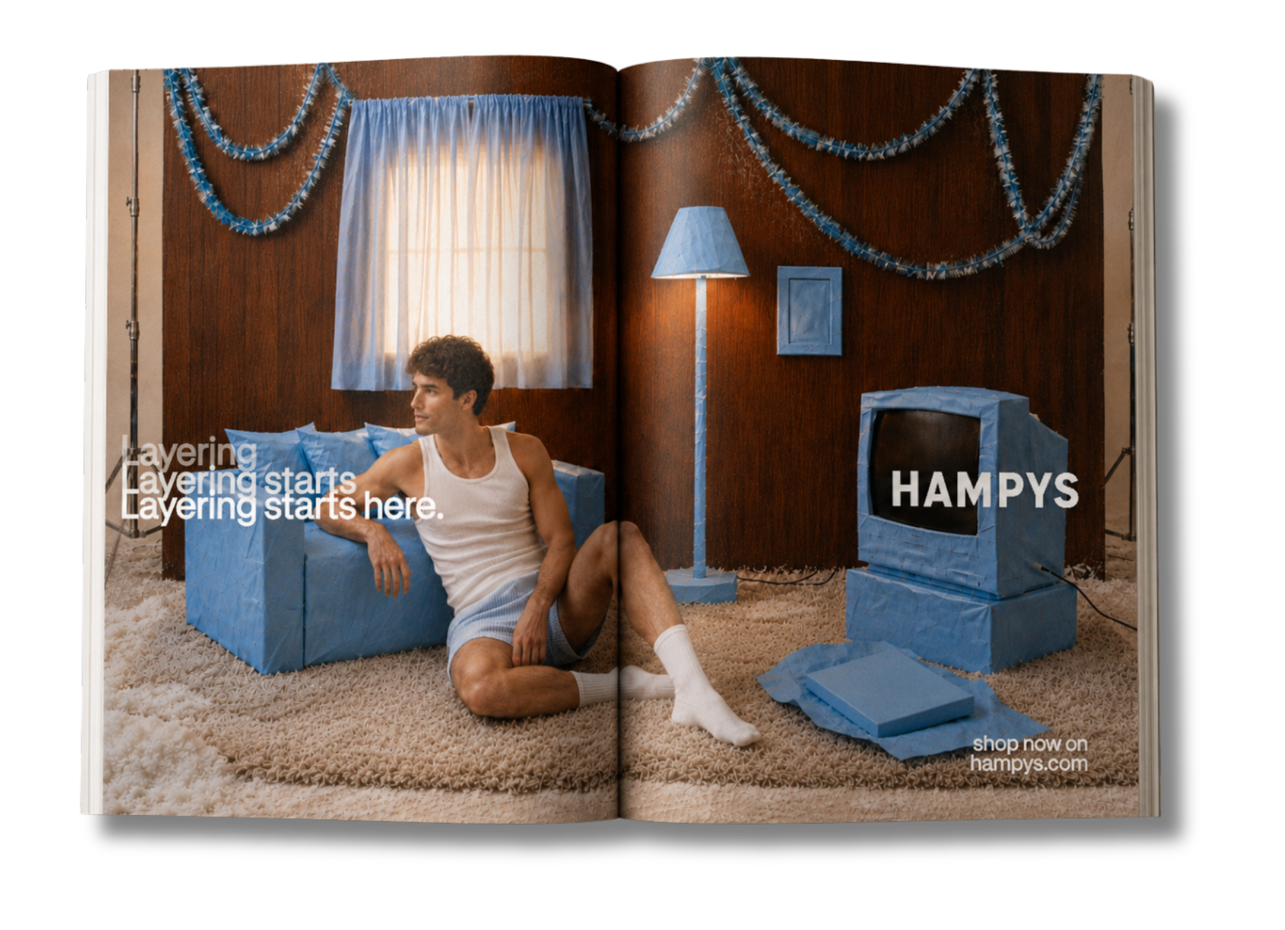 Hampys campaign magazine spread