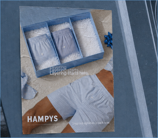 Hampys out of home application one