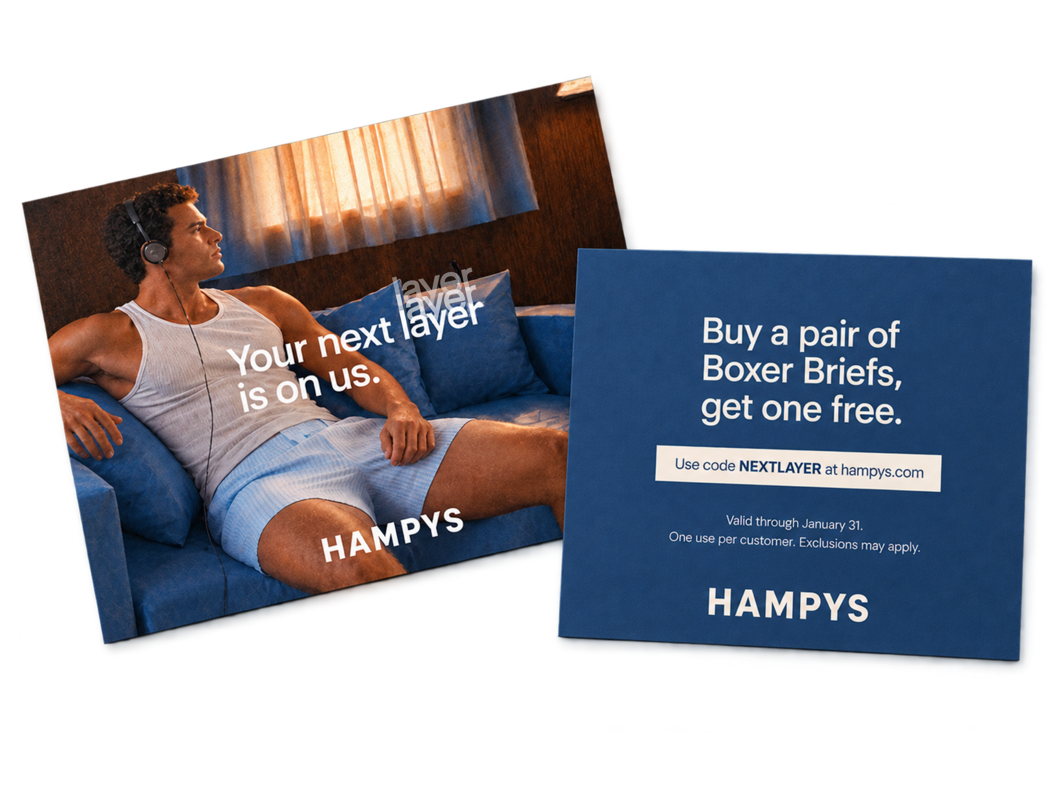 Hampys NEXTLAYER post-purchase offer card